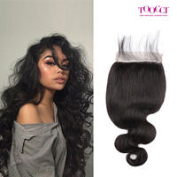 Bliss Toocci 6x6 Transparent Swiss Lace Closure Body Wave Virgin Human Hair with Baby Hair