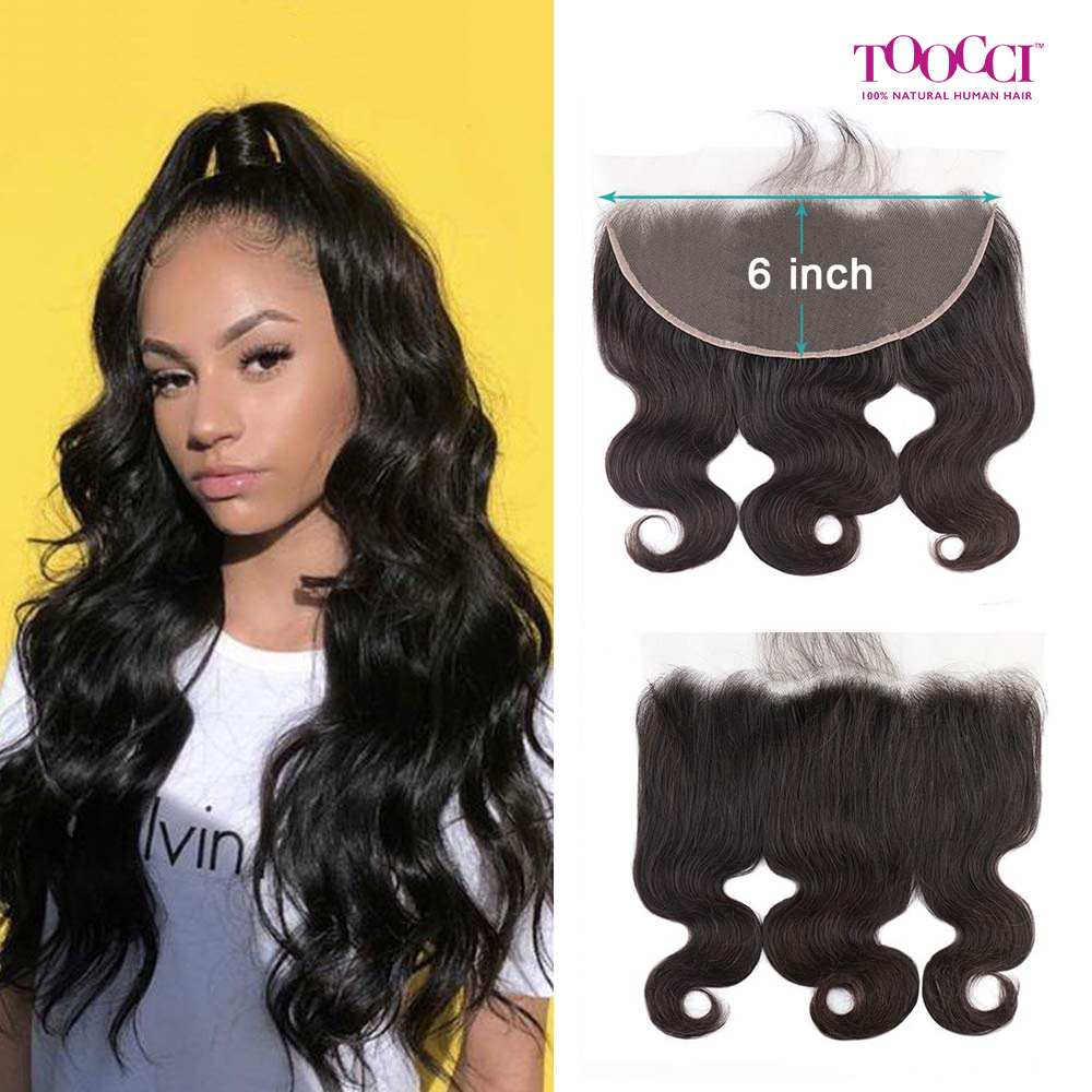 Bliss Toocci 13x6 Lace Frontal Virgin Human Hair Body Wave HD Swiss Lace Pre-Plucked Hair Line