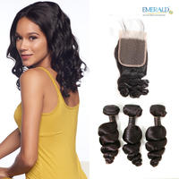 Bliss Emerald 3+1 Spring Wave Hair Bundles 8A Virgin Human Hair